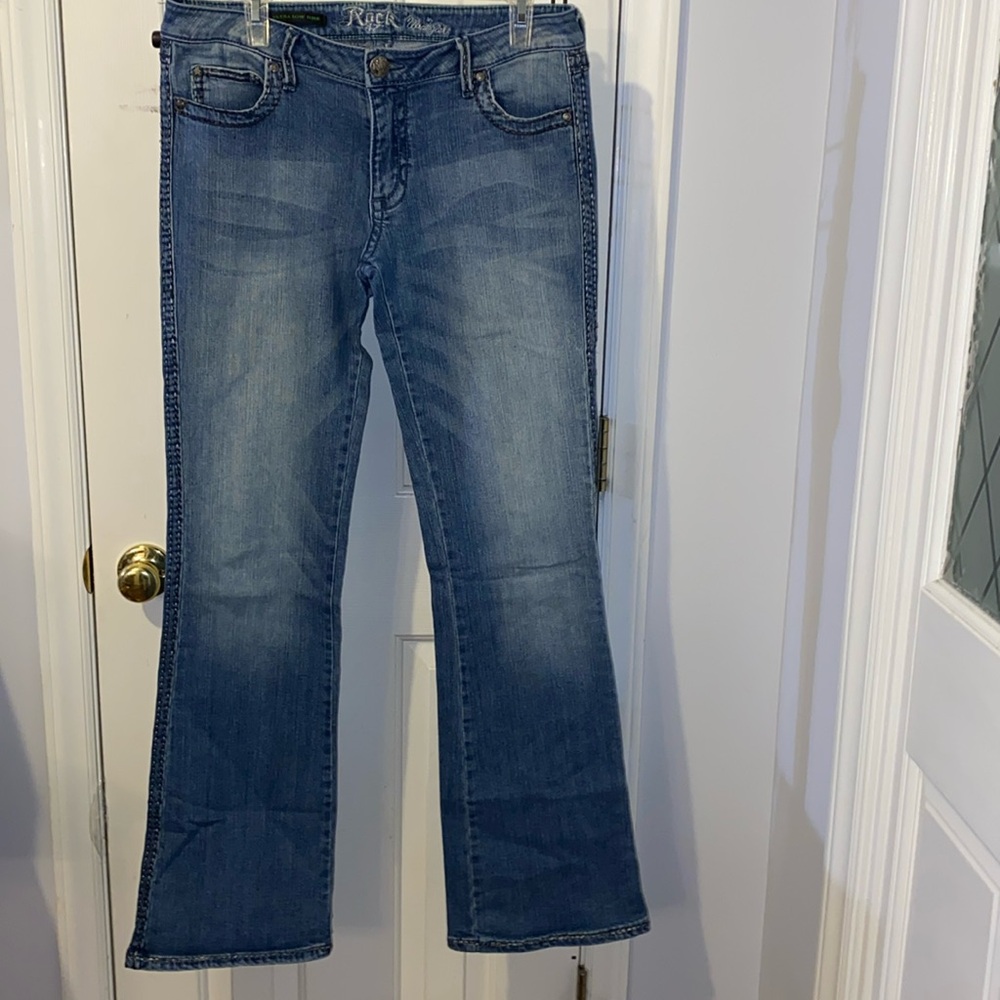 Rock 47 Wrangler Ultra Low Rise bootcut jeans, sz. 9/34 preowned